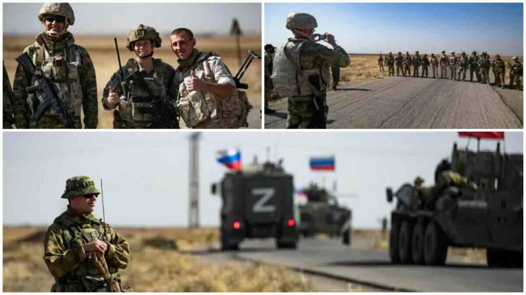 ruski i americki vojnici 2022 u siriji