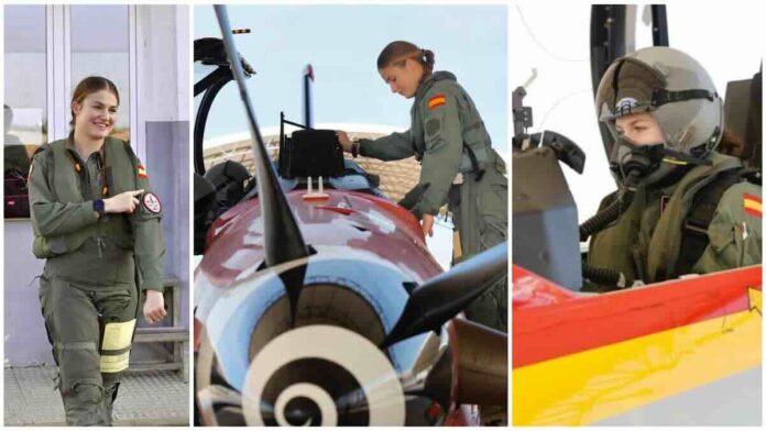 spanska princeza u kokpitu Pilatus PC 21