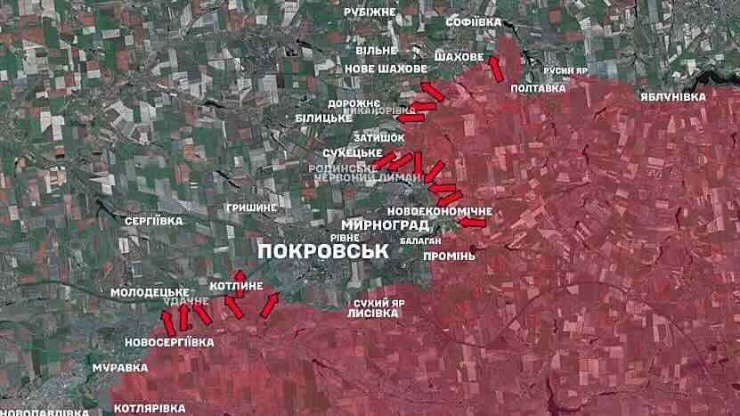 ukrajinska mapa navodne situacije na terenu ukrajinska mapa navodne situacije na terenu