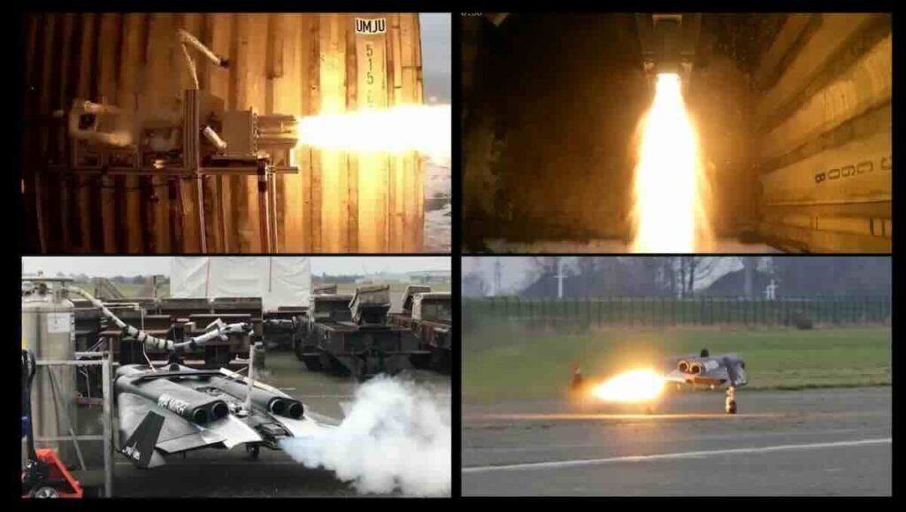 Polaris Raumflugzeuge test motora Polaris Raumflugzeuge test motora