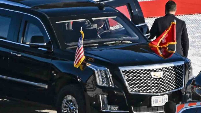 Tramp se prvi put pojavio u potpuno novoj predsedničkoj limuzini