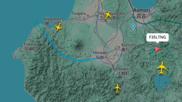 f 35 nestao iznad japana