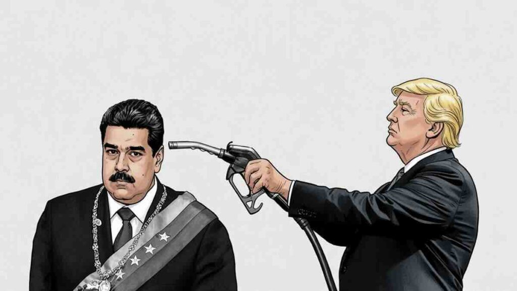 tramp i maduro ilustracija