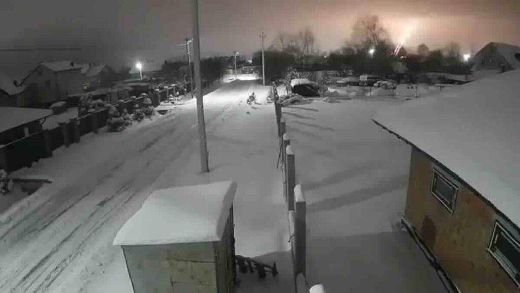 udar oresnika u podzemno skladište gasa Bilče Volicko Ugerske u Lavovskoj oblasti