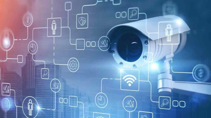 video nadzor ilustracija