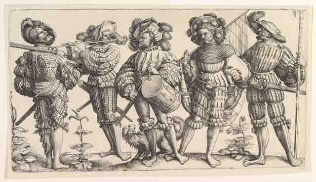 Landsknechte nemački oficiri oko 1530. godine