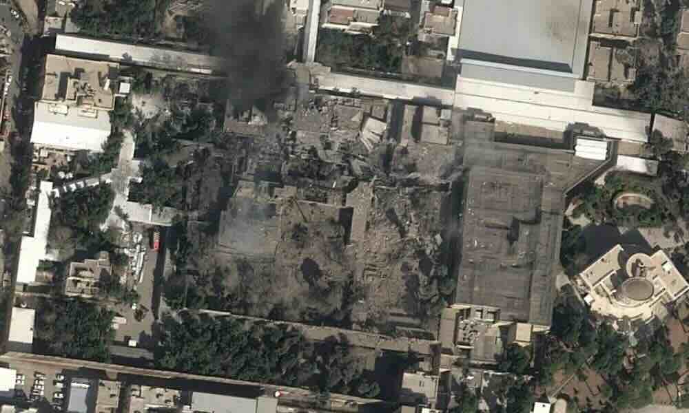 Satelitski snimak Hamneijeve srušene razidencije