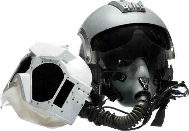 Strategic Air Command HGU 55 P Helmet with EEU 2 P Nuclear Flash Protection Goggles