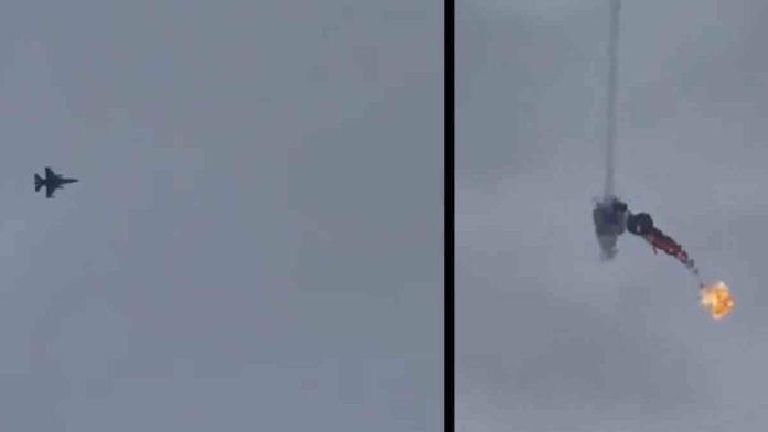 Ukrajinski F 16 raketom AIM-120 AMRAAM obara Geran 2