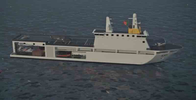 prvi koncpet nosača dronova D. João II