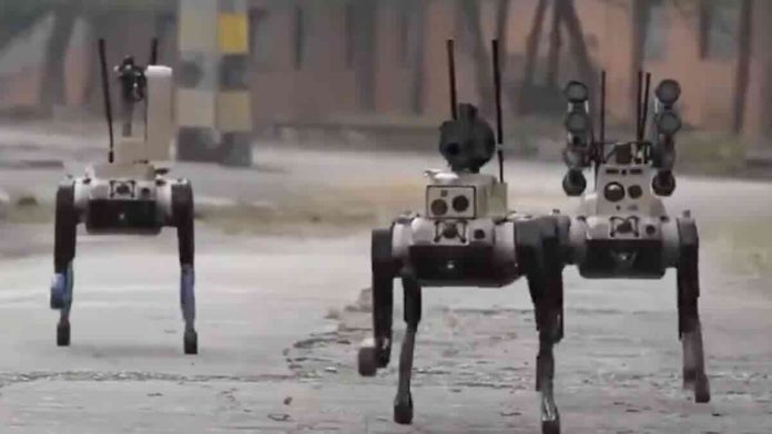 Kina prikazala „vučji čopor“ robota sa puškama Kina prikazala „vučji čopor“ robota sa puškama