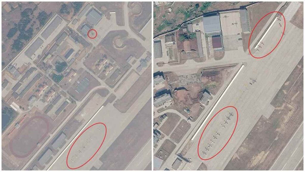 Modifikovani kineski lovci J 6 na aerodromima u Luntijanu i Huajanu Modifikovani kineski lovci J 6 na aerodromima u Luntijanu i Huajanu