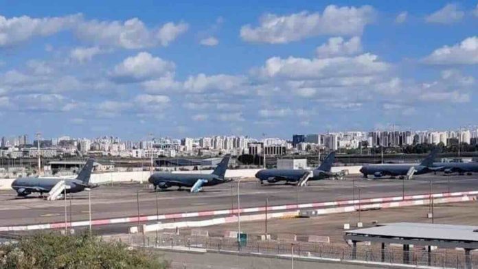 kc 135 na aerodromu u Izraelu