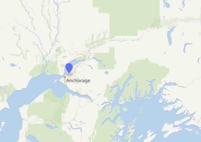 položaj Enkoridža na Aljasci