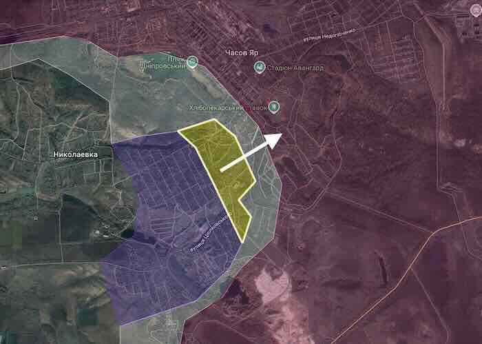 ukrajinske snage napredovale u časov jaru