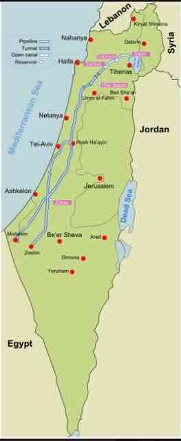 Mapa voda u Izraelu