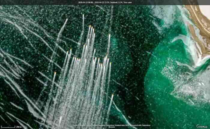 Sentinel 2 L2A snimak obale irana 08.54.14