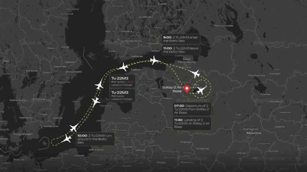 Tu 22M3 nad Baltikom