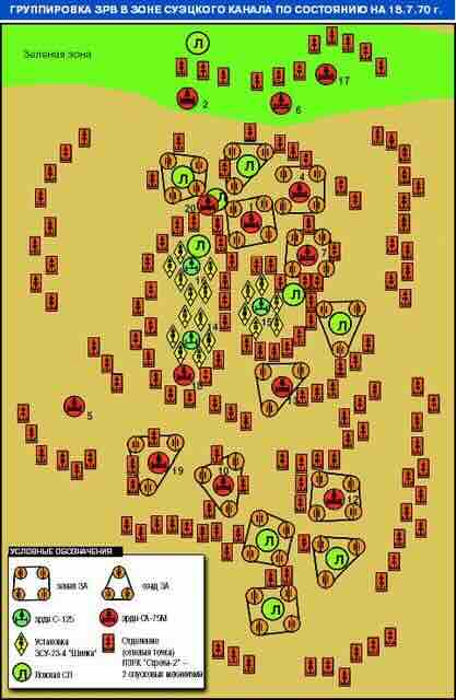 Zona pokrivanja Sueckog kanala 1970. godine