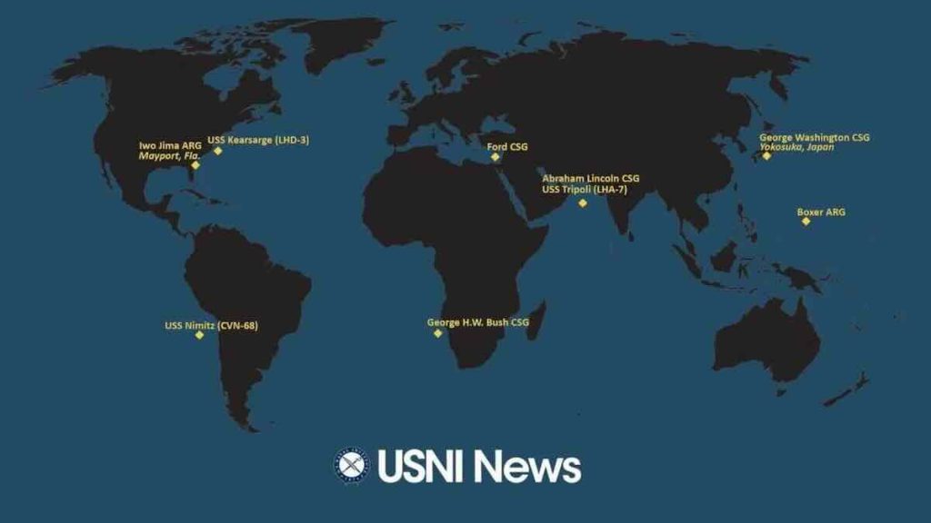 pozicije americkih nosaca aviona pozicije americkih nosaca aviona