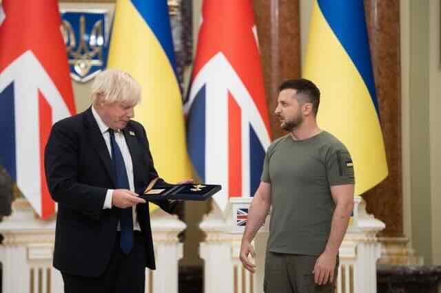Boris Dzonson i Zelenski Boris Džonson i Zelenski
