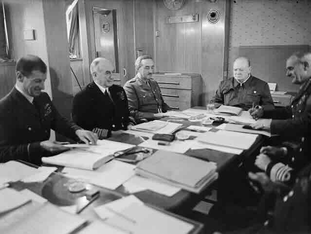 Dogovori na brodu RMS Queen Mary u maju 1943.