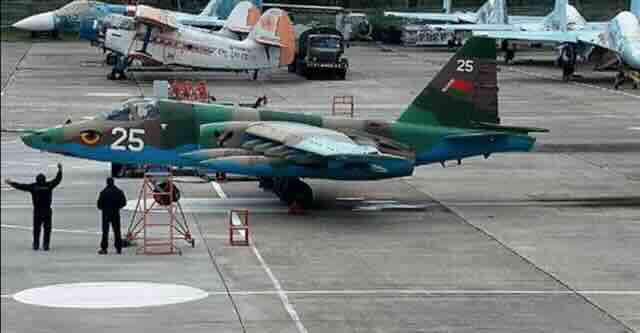 Su 25 u sastavu RV Belorusije, nosač taktičkog nuklearnog oružja
