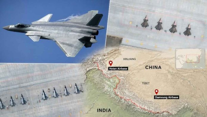 Kineska baza Hotan sada dom J-20 stelt lovaca Kineska baza Hotan sada dom J-20 stelt lovaca