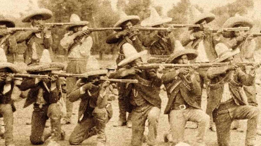 Meksicki revolucionari pozirana fotografija Meksički revolucionari - pozirana fotografija