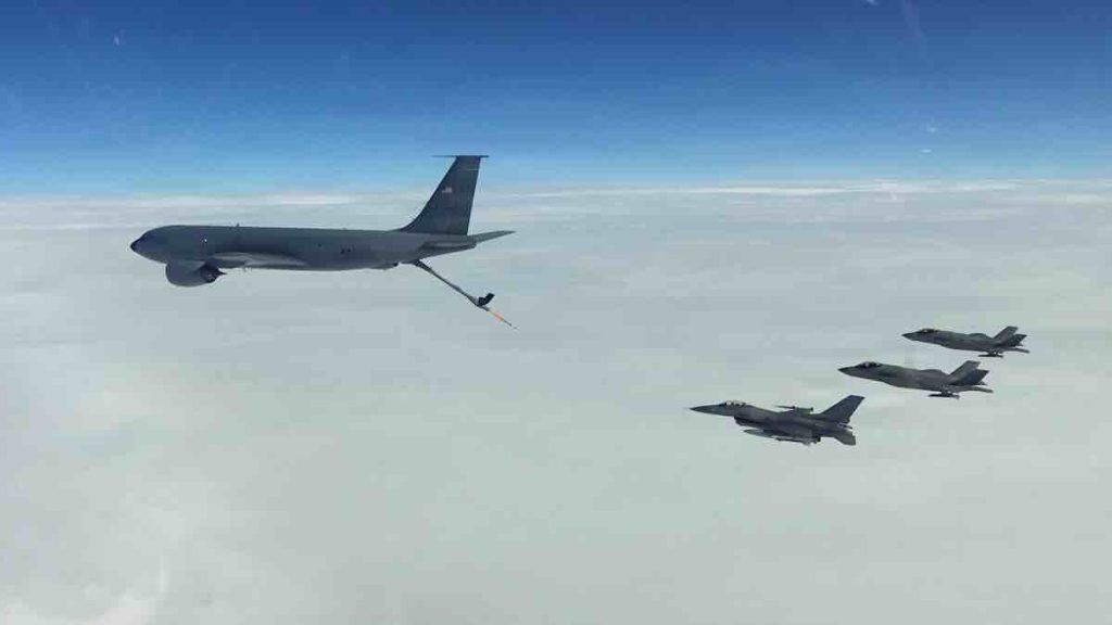 Tundra Merlin vežbe KC-135 Stratotanker dopuna goriva na F-35 i F-16
