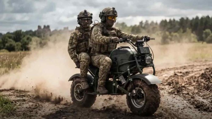 Ukrajina odobrila električni vojni motocikl MUL.E Ukrajina odobrila električni vojni motocikl MUL.E