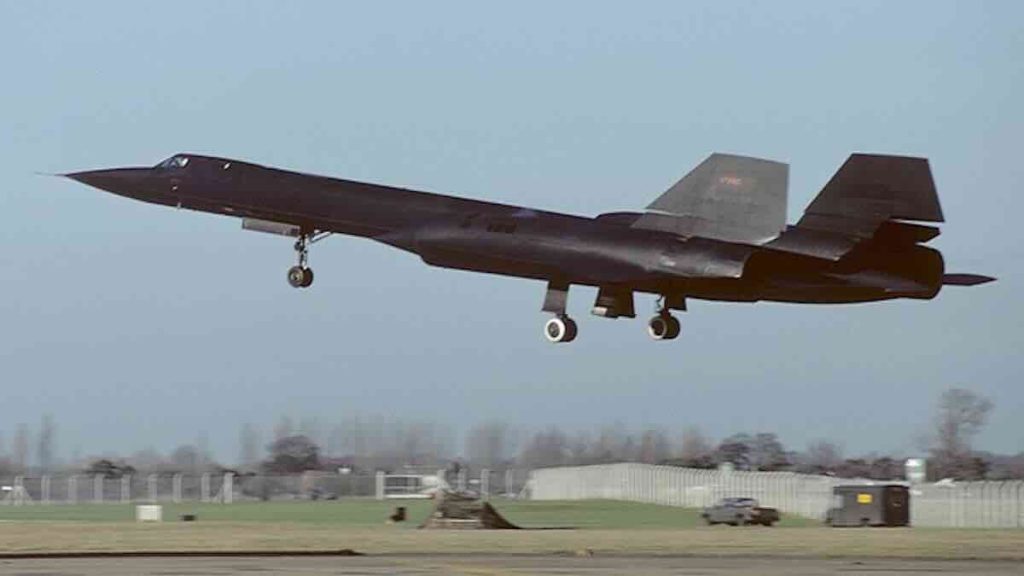 A SR-71A sleće