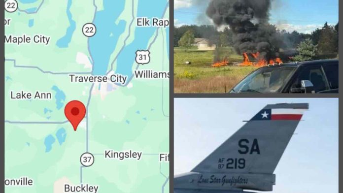 F-16 pao u Mičigenu tokom vežbe F-16 pao u Mičigenu tokom vežbe