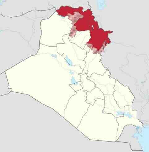 Kurdistanska teritorija u Iraku