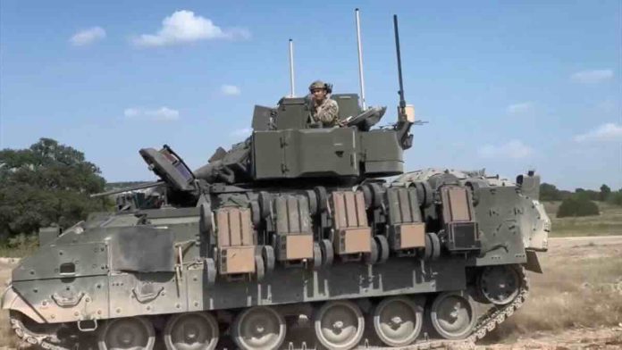 M2A4 Bredli testiran kao nosač autonomnih kopnenih sistema