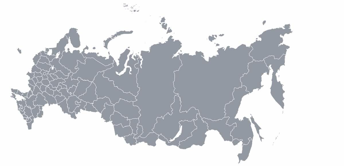 Mapa Rusije po regionima Mapa Rusije po regionima