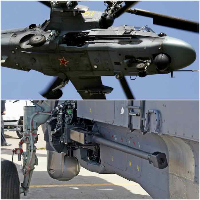 Pokretni top Sipunov 2A42 30 mm na helikopteru Ka 52 Pokretni top Šipunov 2A42 30 mm na helikopteru Ka-52