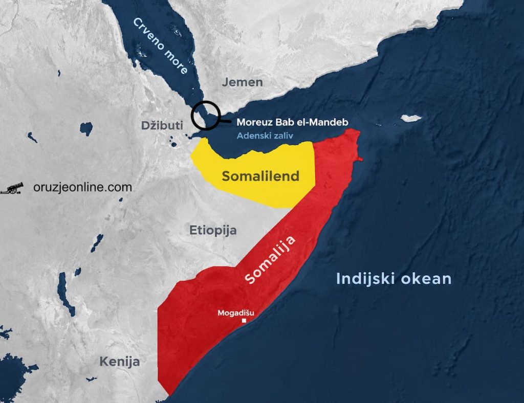 Somalilend u odnosu na Bab el Mandeb Somalilend u odnosu na Bab el-Mandeb