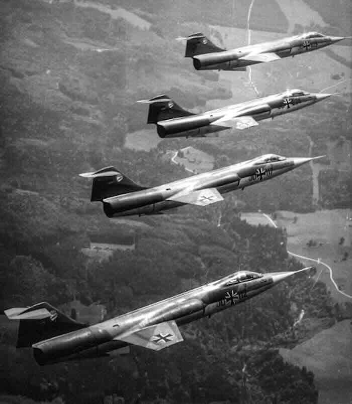 Cetiri F 104 pozirana forografija Četiri F-104, pozirana forografija