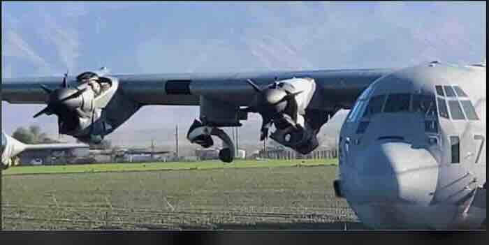 posledica sudara kada se F 35 zabio u tanker KC 130 posledica sudara kada se F-35 zabio u tanker KC-130